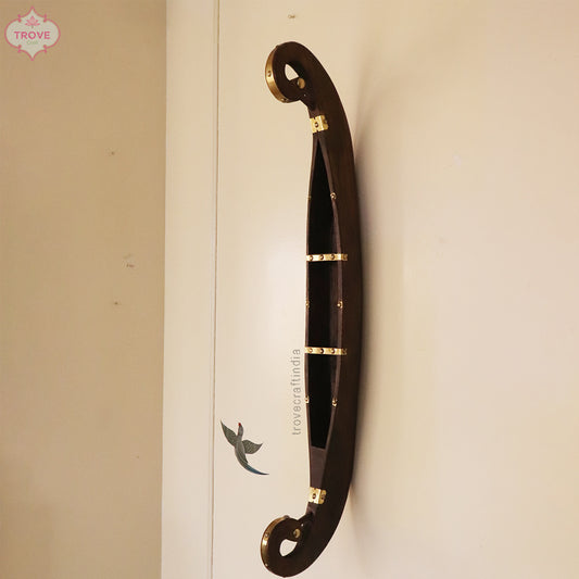 36" Hand-carved Wooden Boat/Vallam from Kerala