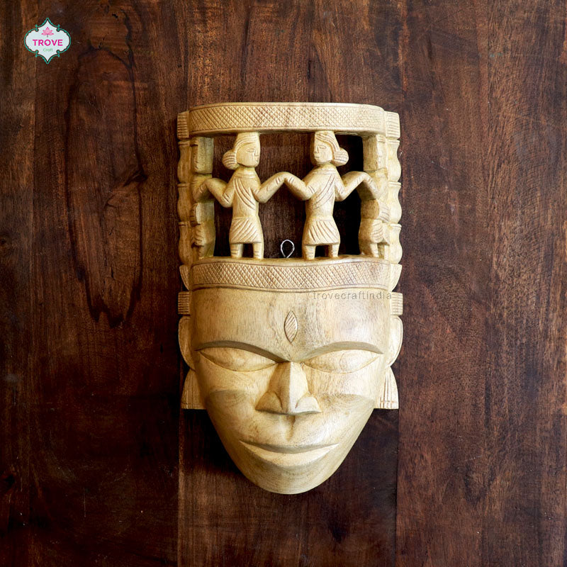 handcarved wall mask