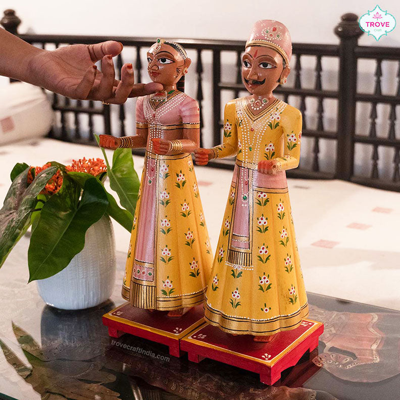 pair of gangaur dolls