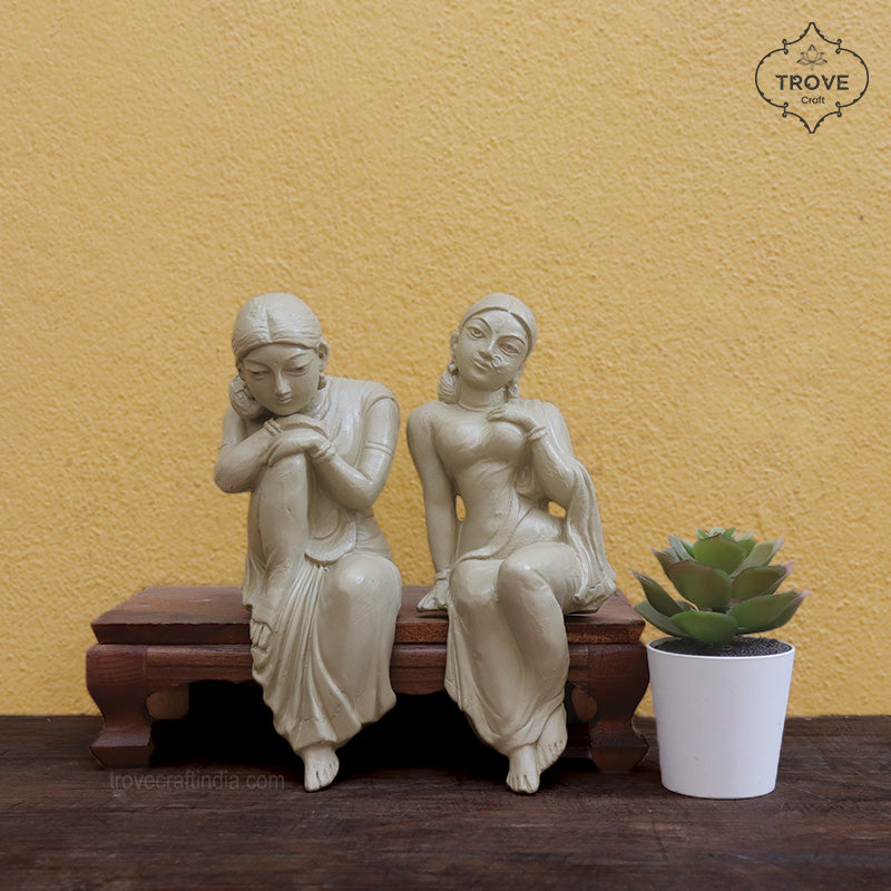 Jamini Roy Inspired figurine