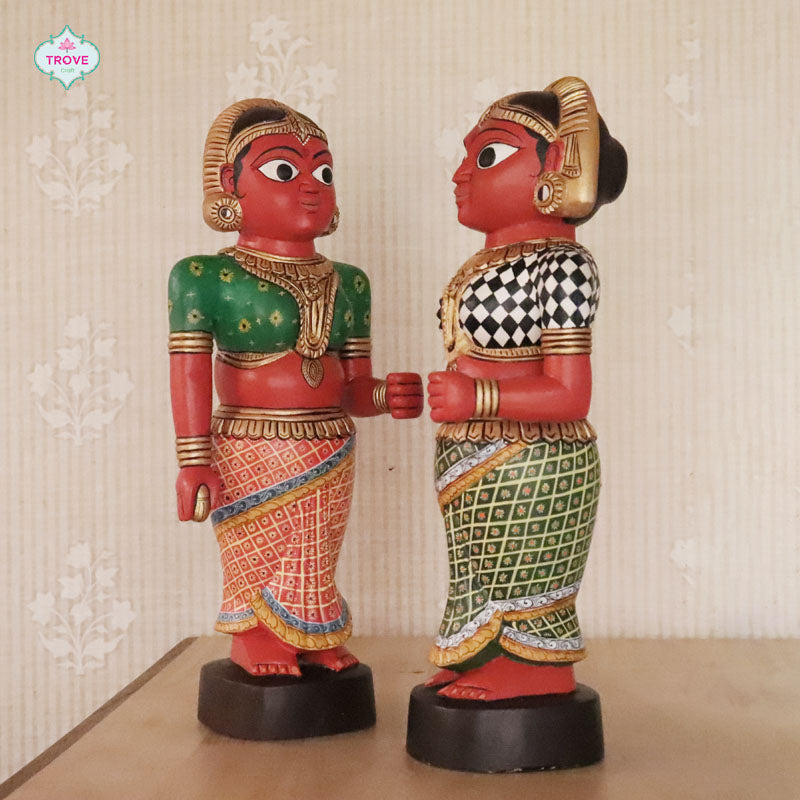 Handmade bhuta dolls