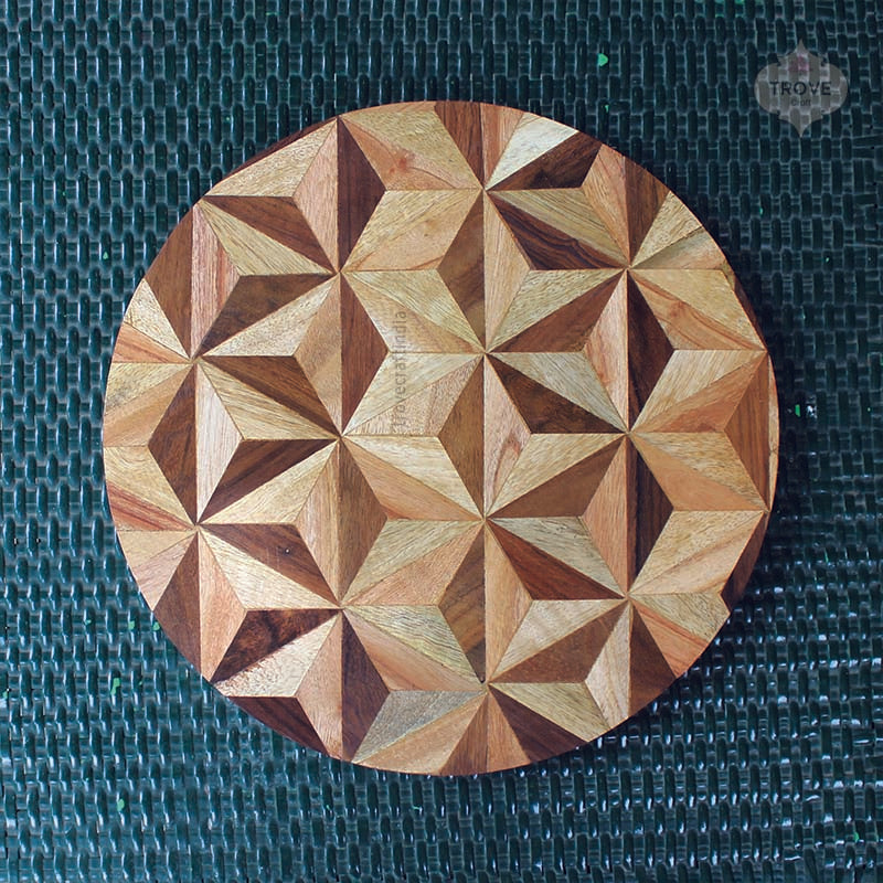 Wooden Marquetry Plaque
