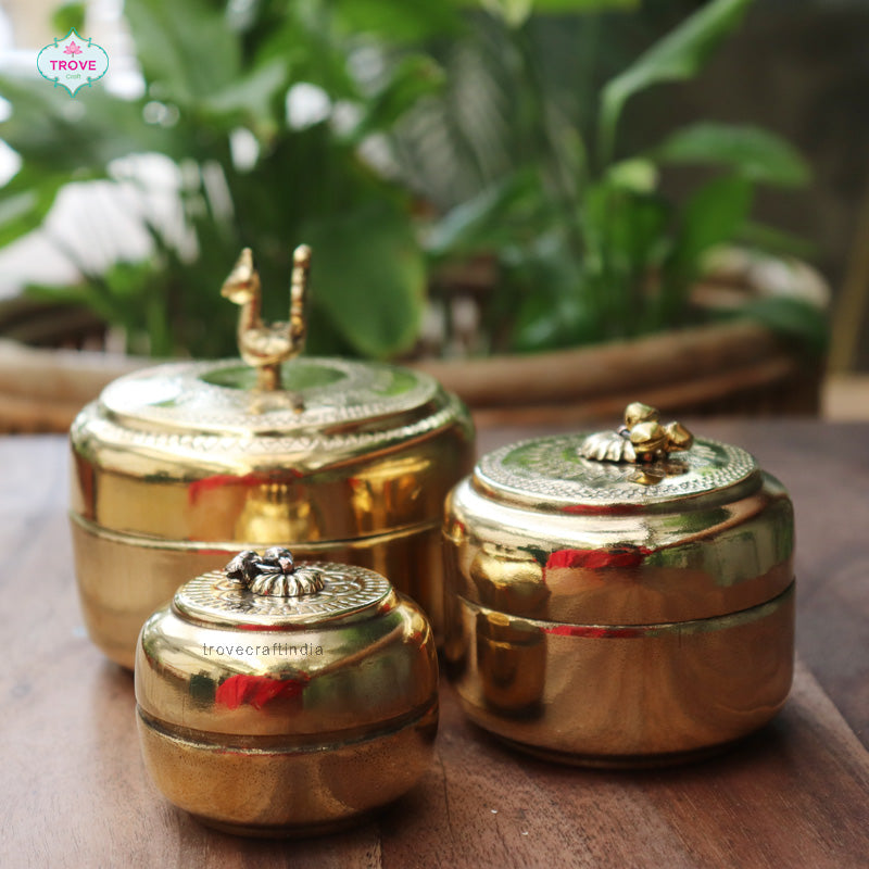 handmade brass box