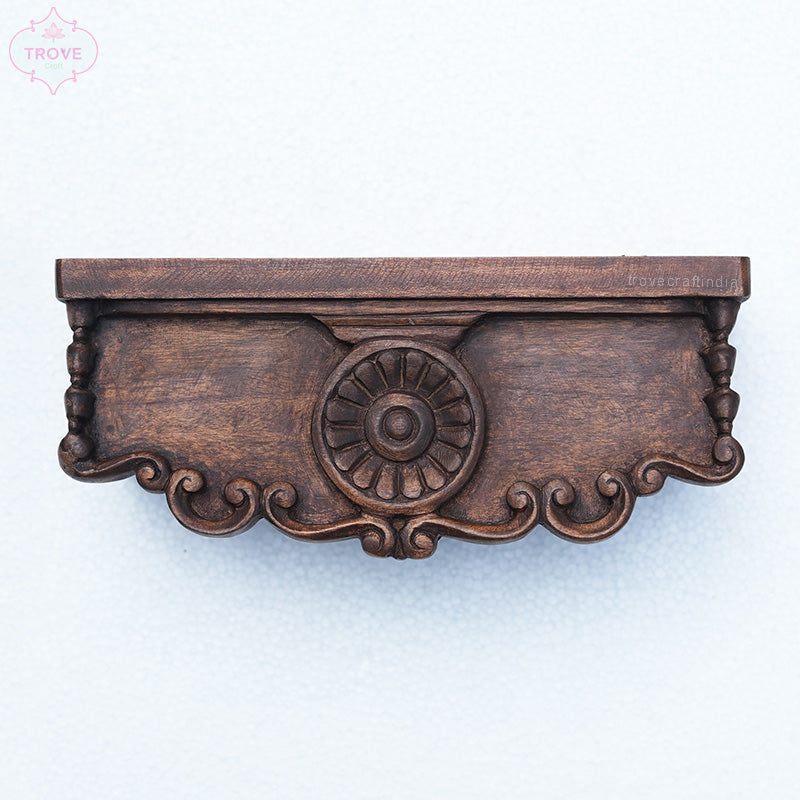 Carved wooden Wall Shelves