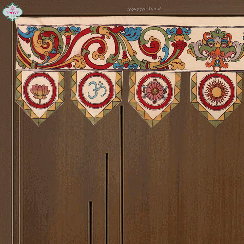 Hand-painted Kalamkari Toran / Bandanwal - Door Hanging