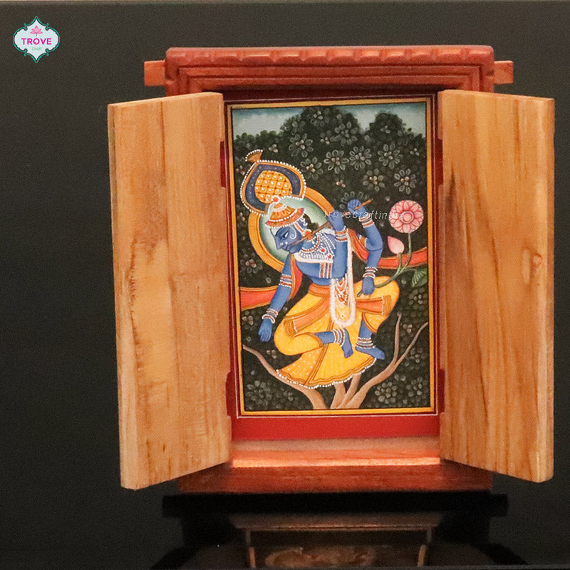 Hand Carved Miniature Rajasthani Door Photo Frame