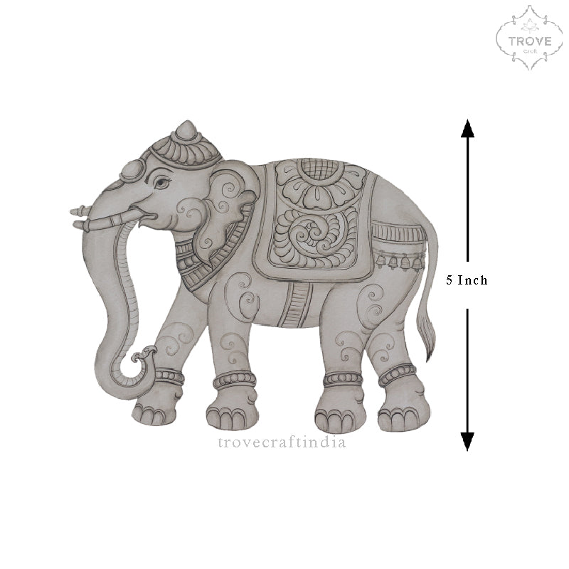 Kalamkari Sticker Elephant
