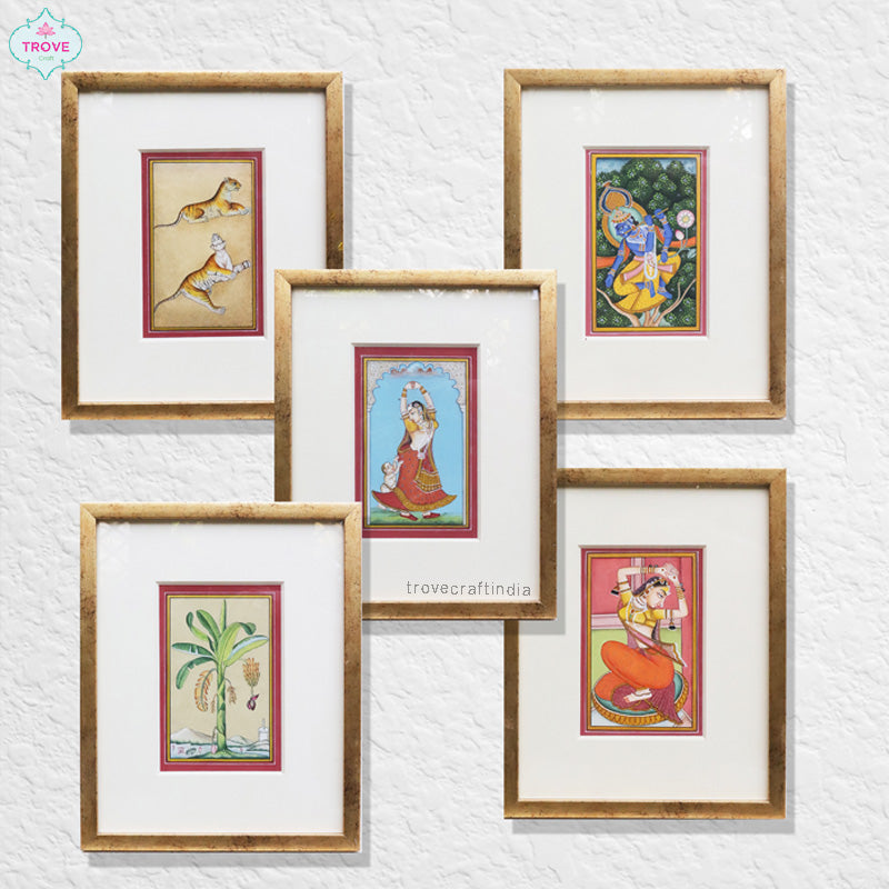 6 x 4 Inch - Miniature Paintings of Rajasthan (Unframed & Framed)
