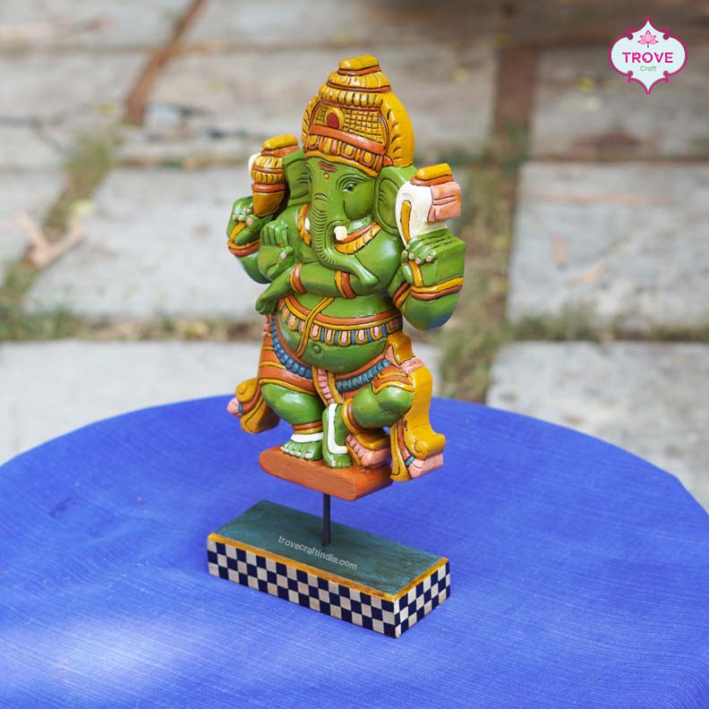 hand-painted ganesha idol