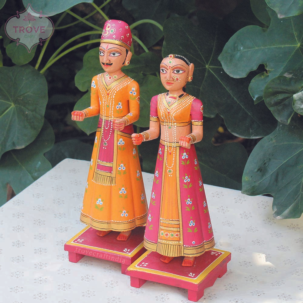 Gangaur wooden dolls