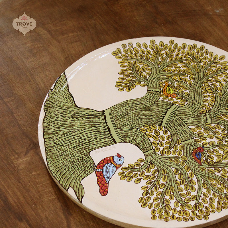 12" Gond Tree of Life Wall Décor Plate