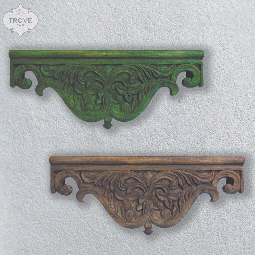 Hand-carved Victorian Wall shelf