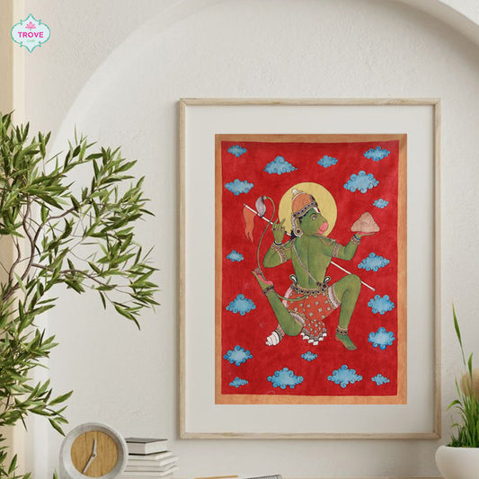 Hanuman Painting Pen Kalamkari