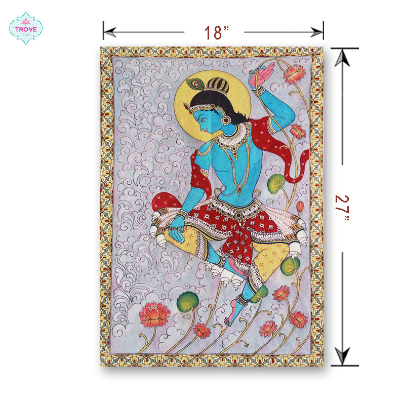 Kalamkari Krishna Painting