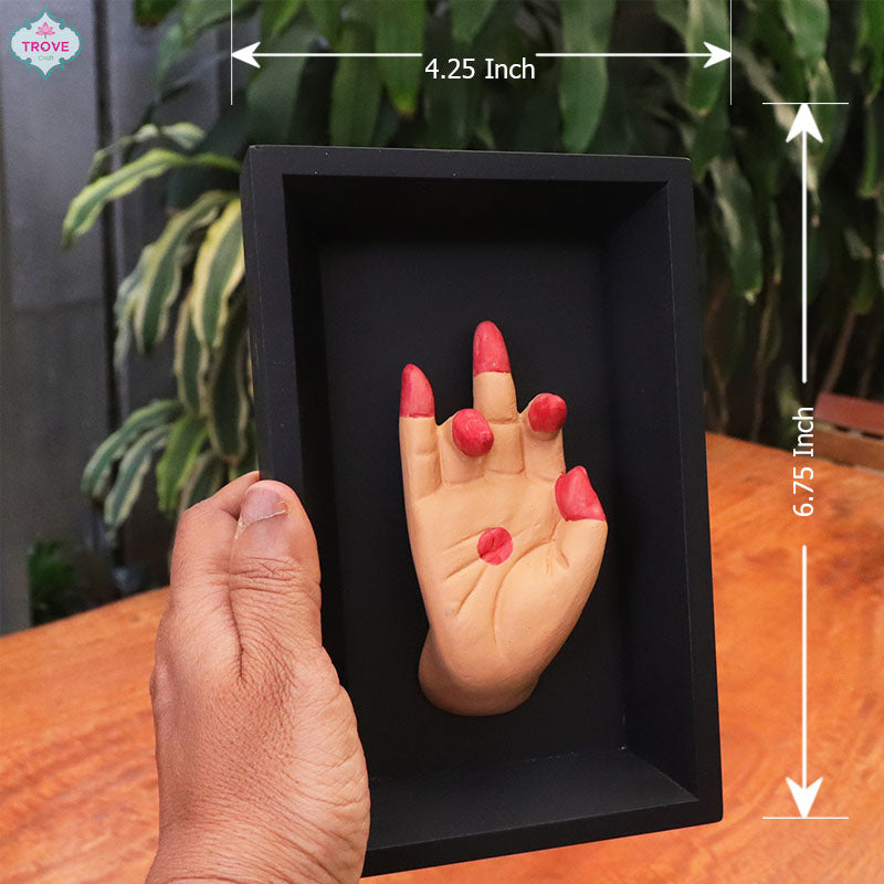 Set of 4 - Framed - Dancing Mudra Hands