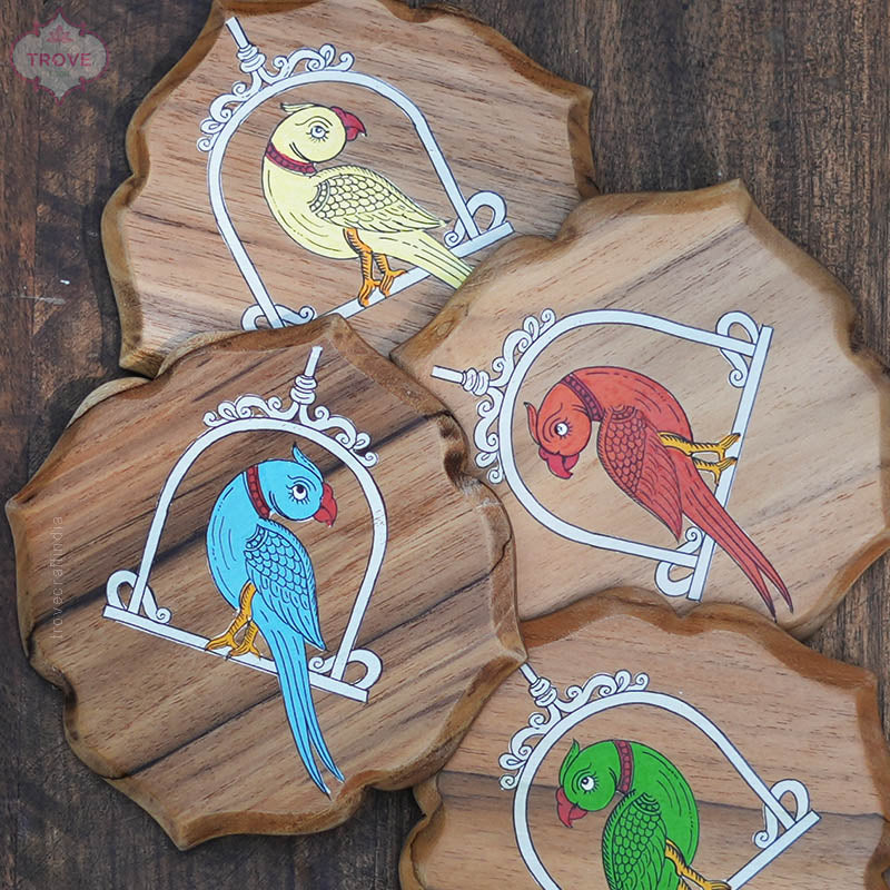 Parrot Pattachitra Decor