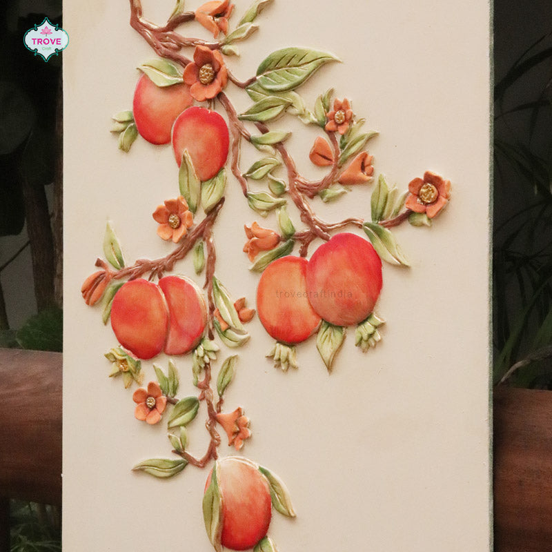 26 Inch - Floral themed relief art panel