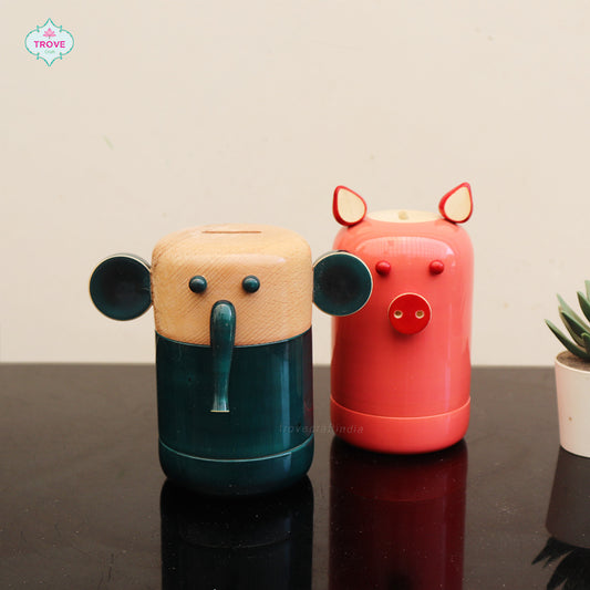 Channapatna Cute Animal Themed - Piggy Bank
