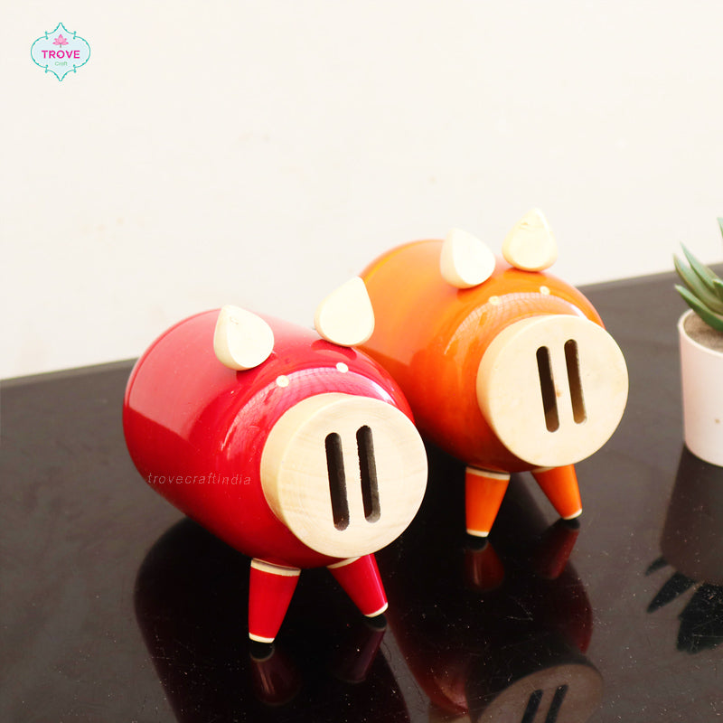Channapatna Cute Animal Themed - Piggy Bank