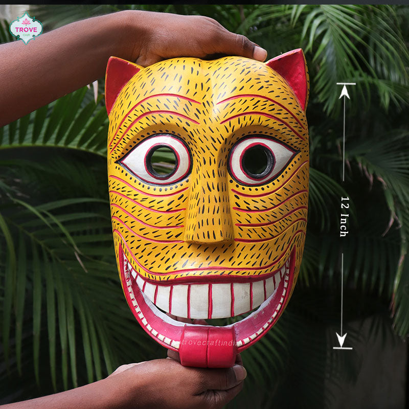 wooden decor mask 