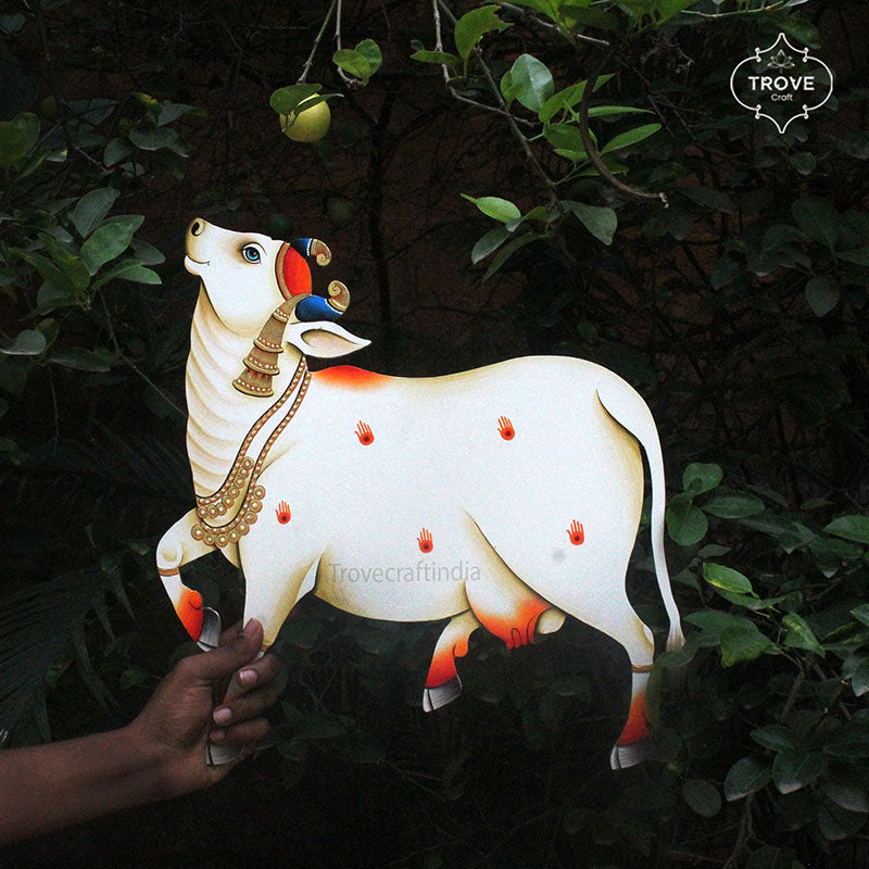 handpainted cow cutout