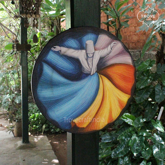 Whirling Dervish Hand-painted Acrylic on canvas